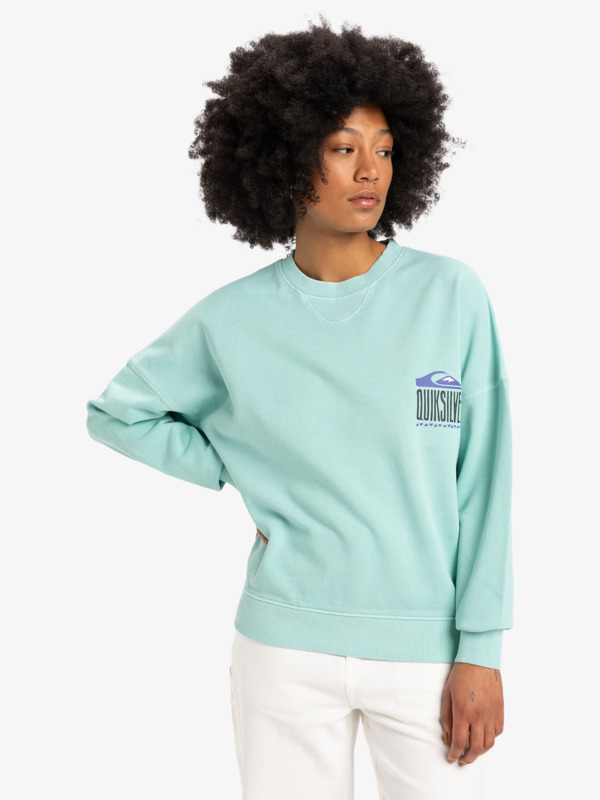 Oversized - Crew Neck Sweatshirt for Women  EQWFT03179