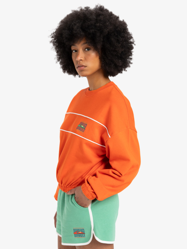 Crop Over - Crew Neck Sweatshirt for Women  EQWFT03181