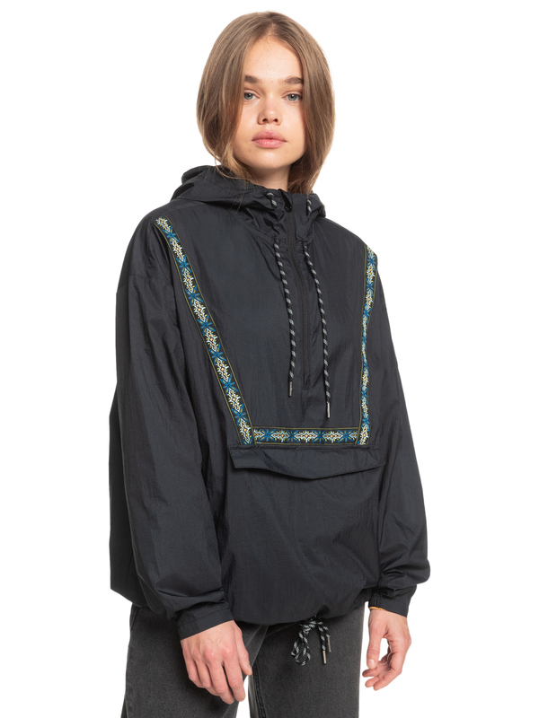 Hooded wind jacket best sale