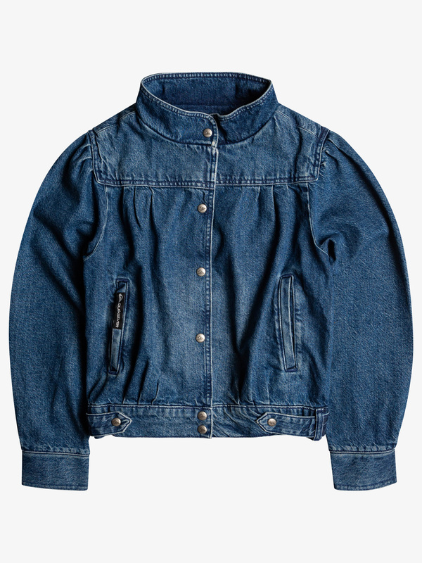 Quiksilver x Stranger Things The Nancy - Vintage Style Denim Jacket for Women  EQWJK03076