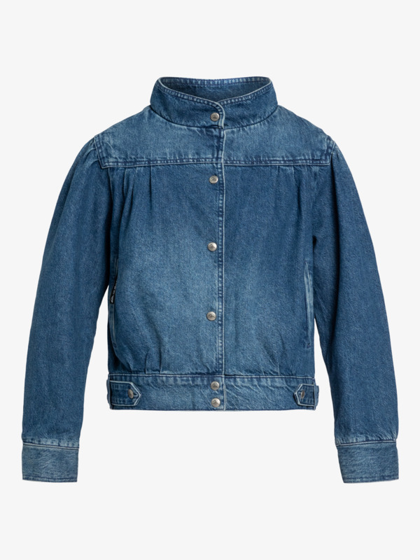 Quiksilver x Stranger Things The Nancy - Vintage Style Denim Jacket for Women  EQWJK03076