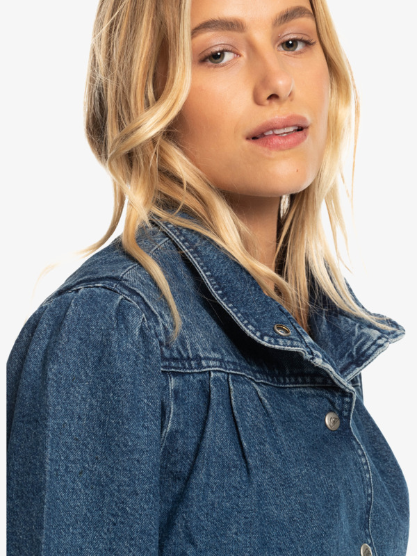 Quiksilver x Stranger Things The Nancy - Vintage Style Denim Jacket for Women  EQWJK03076