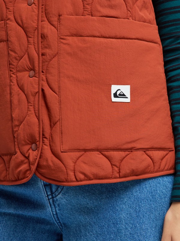 quiksilver, Kalong - Bodywarmer voor Dames, HENNA (cqn0) Kalong - Puff Vest for Women  EQWJK03085