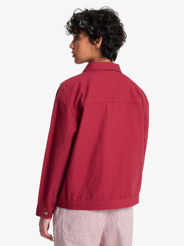 Santa Crop - Canvas Jacket for Women  EQWJK03087