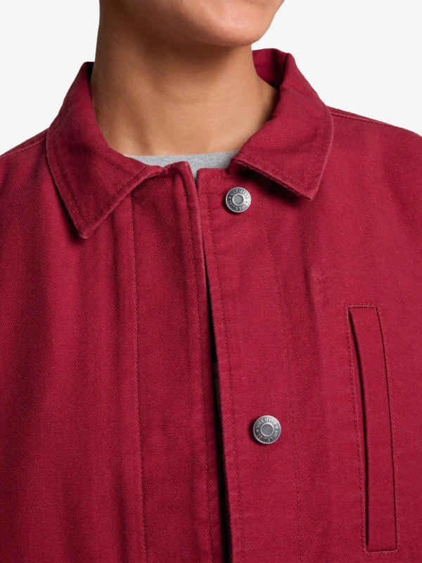 Santa Crop - Canvas Jacket for Women  EQWJK03087