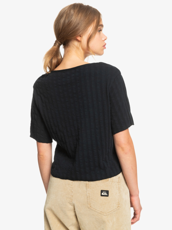 Wild Westland - Organic Short Sleeve Top for Women  EQWKT03089