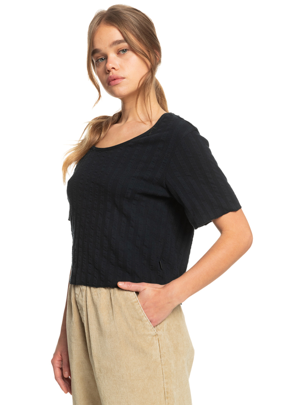 Wild Westland - Organic Short Sleeve Top for Women  EQWKT03089