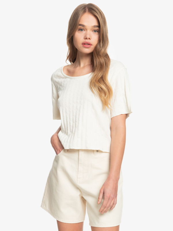 Wild Westland - Organic Short Sleeve Top for Women EQWKT03089