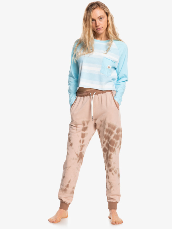 Iconic Horizon - Cropped Long Sleeve T-Shirt for Women EQWKT03132