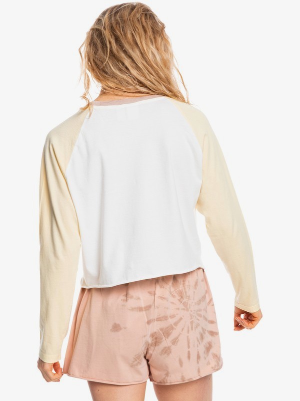 Iconic Horizon - Cropped Long Sleeve T-Shirt for Women  EQWKT03132