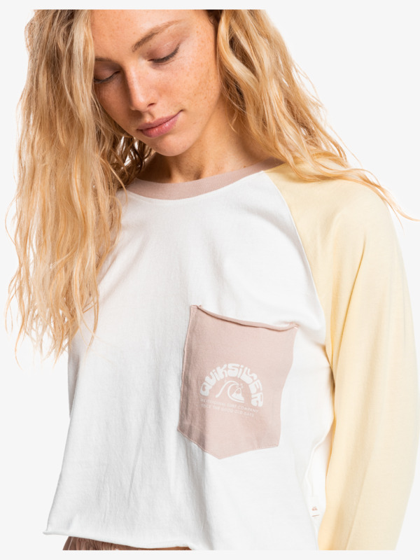 Iconic Horizon - Cropped Long Sleeve T-Shirt for Women  EQWKT03132