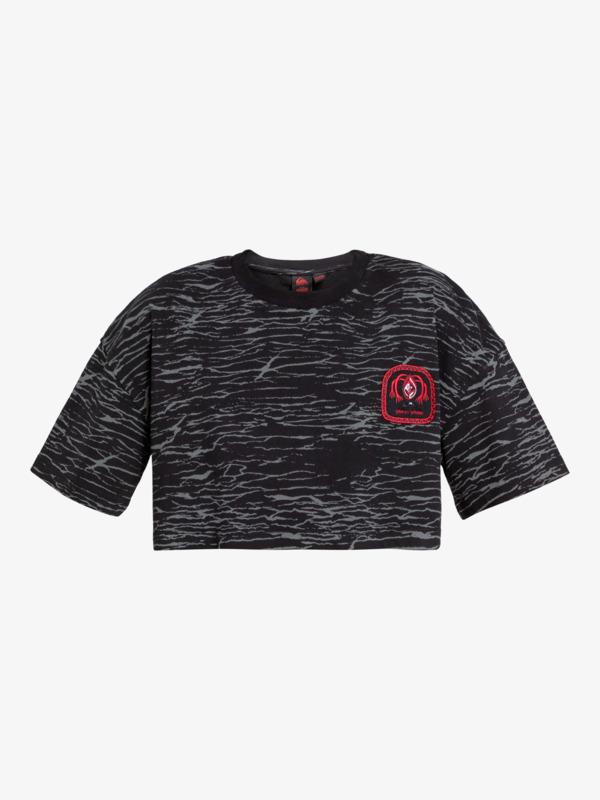 Quiksilver x Stranger Things Upside Down - Cropped T-Shirt for Women  EQWKT03187