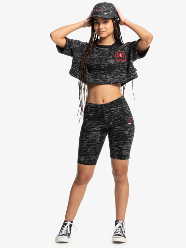 Quiksilver x Stranger Things Upside Down - Cropped T-Shirt for Women  EQWKT03187