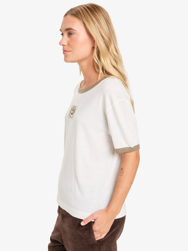 Ringer Screen - Short Sleeve T-Shirt for Women  EQWKT03204