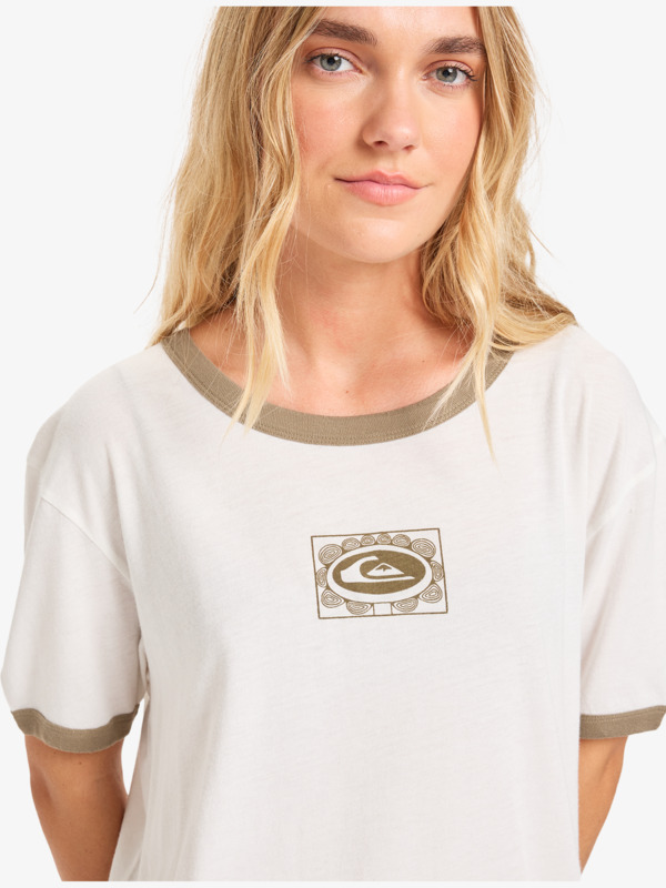 Ringer Screen - Short Sleeve T-Shirt for Women  EQWKT03204