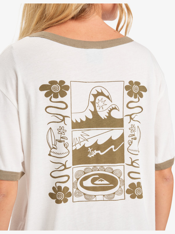 Ringer Screen - Short Sleeve T-Shirt for Women  EQWKT03204