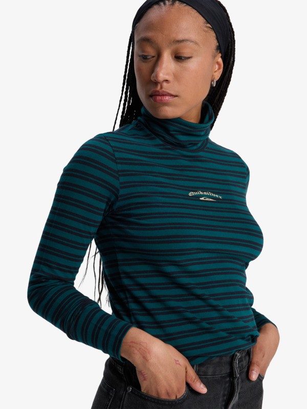 Mercury Turtle - Long Sleeve T-Shirt for Women  EQWKT03206