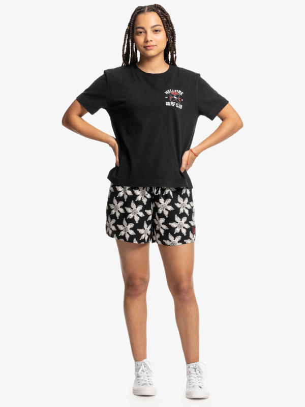 Quiksilver x Stranger Things Upside Down - Viscose Shorts for Women  EQWNS03083