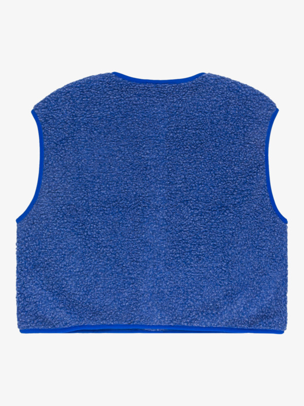 Cropped - Sleeveless Sherpa Vest for Women  EQWPF03002