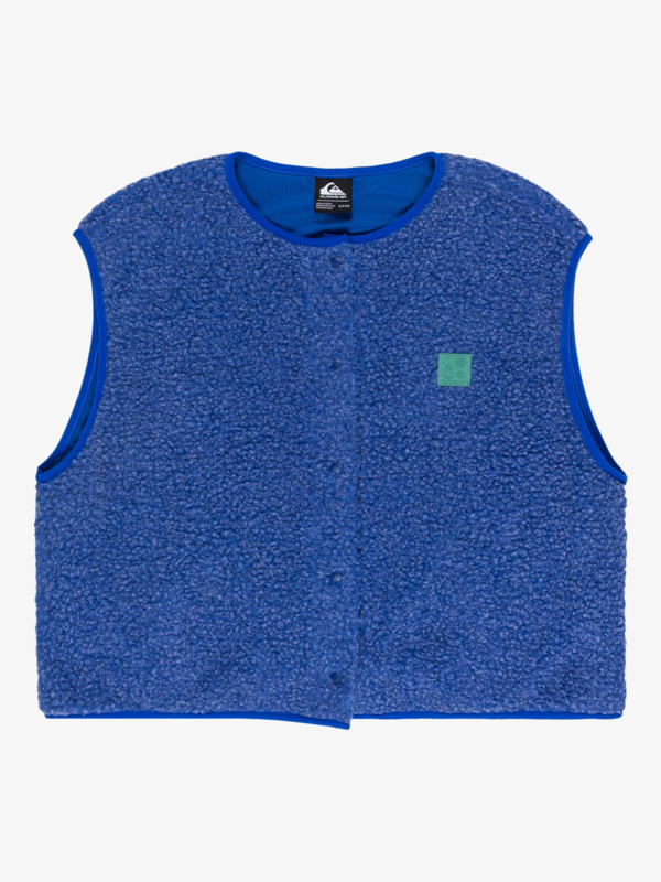Cropped - Sleeveless Sherpa Vest for Women  EQWPF03002