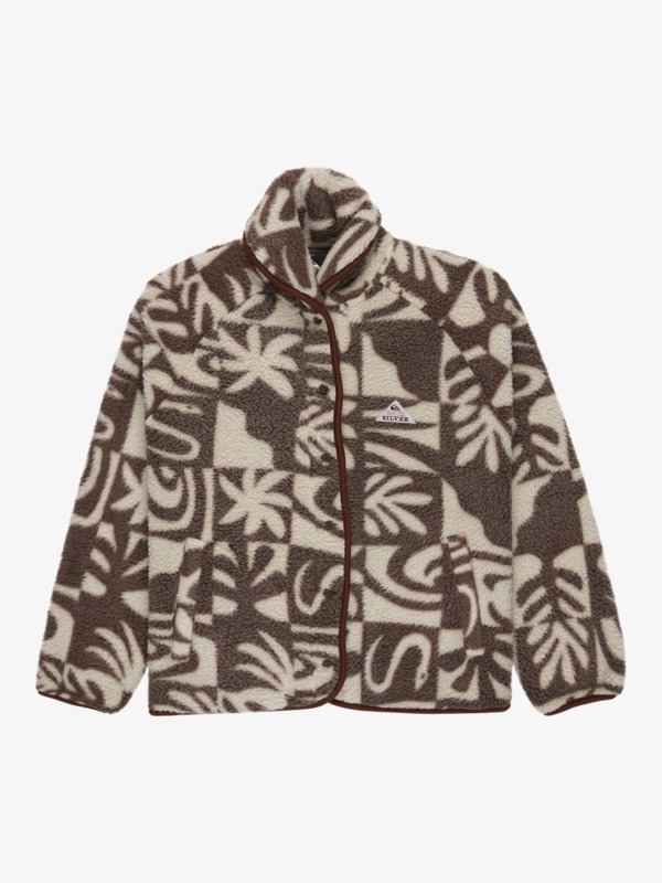 Chalok Sherpa - Buttoned Polar Fleece Jacket for Women  EQWPF03003