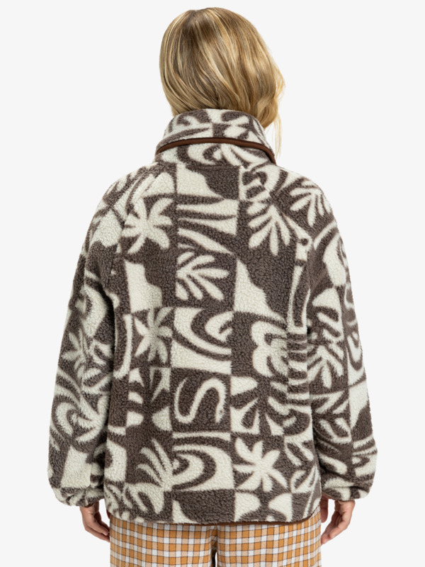 Chalok Sherpa - Buttoned Polar Fleece Jacket for Women  EQWPF03003