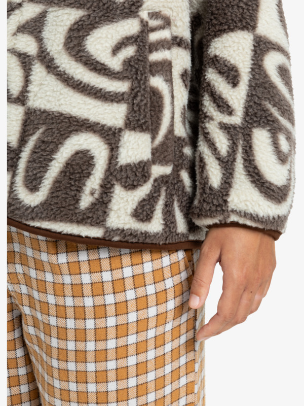 Chalok Sherpa - Buttoned Polar Fleece Jacket for Women  EQWPF03003