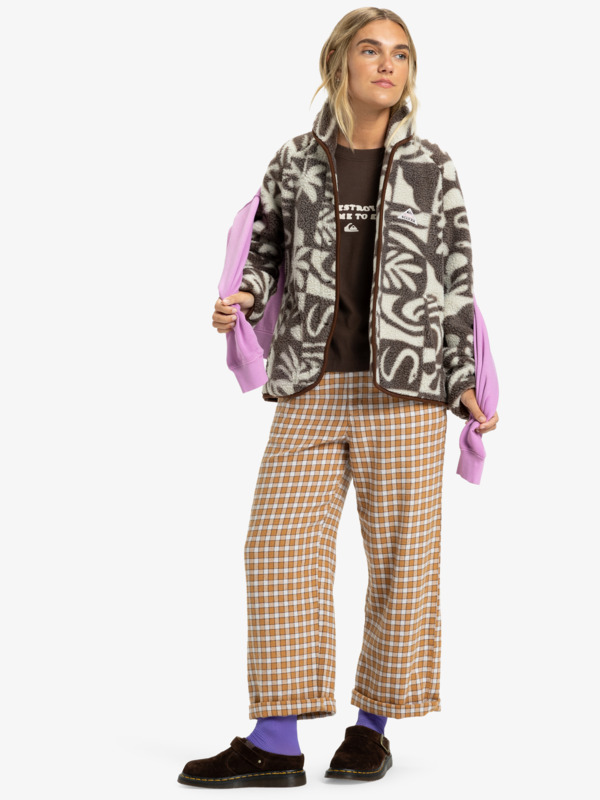 Chalok Sherpa - Buttoned Polar Fleece Jacket for Women  EQWPF03003