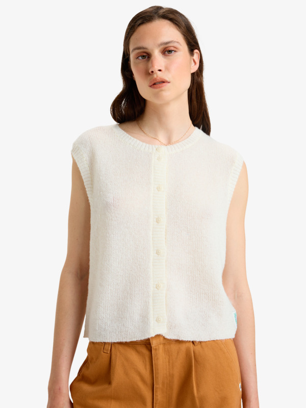 Islay - Crew Neck Knitted Vest for Women  EQWSW03025