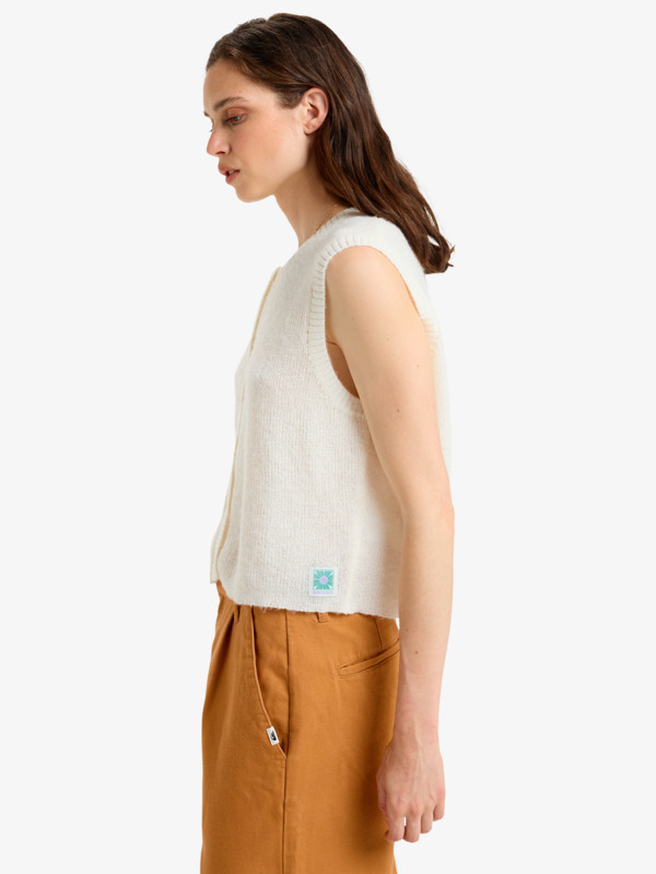 Islay - Crew Neck Knitted Vest for Women  EQWSW03025