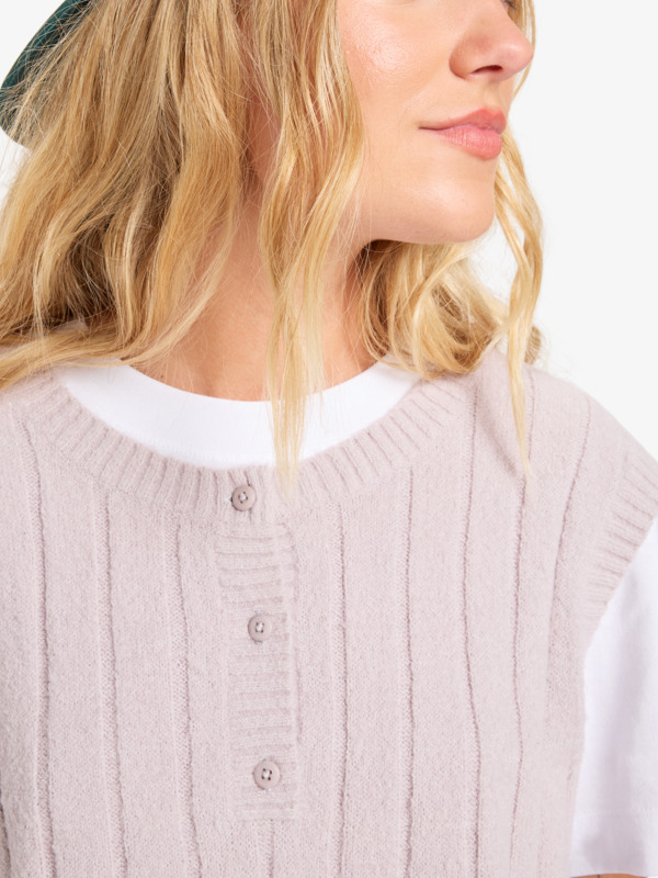 Parit Tank - Crew Neck Knitted Vest for Women  EQWSW03027
