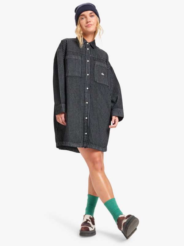 Iced Age Woven - Long Sleeve Mini Dress for Women  EQWWD03120
