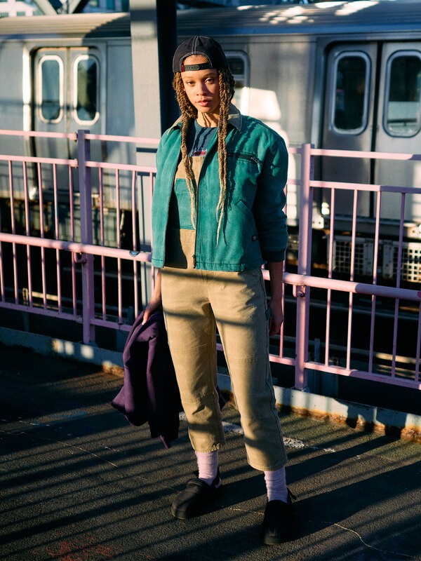 Sand - Relaxed Dungarees for Women  EQWWD03121