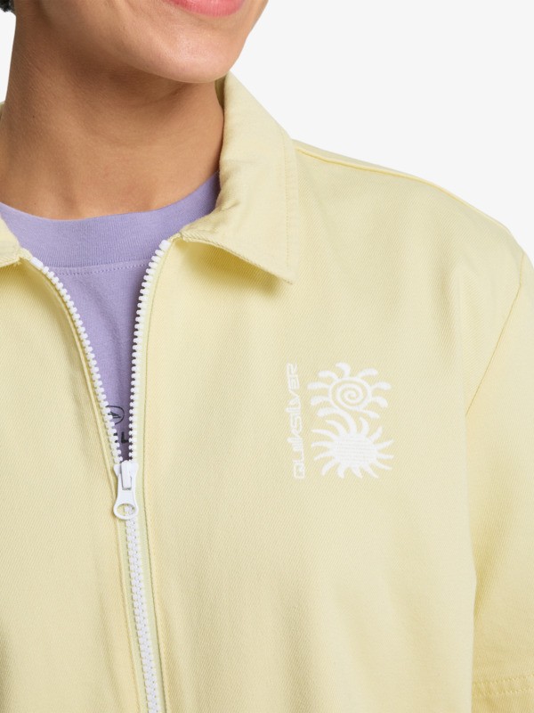 Craig - Twill Collared Playsuit for Women  EQWWD03126