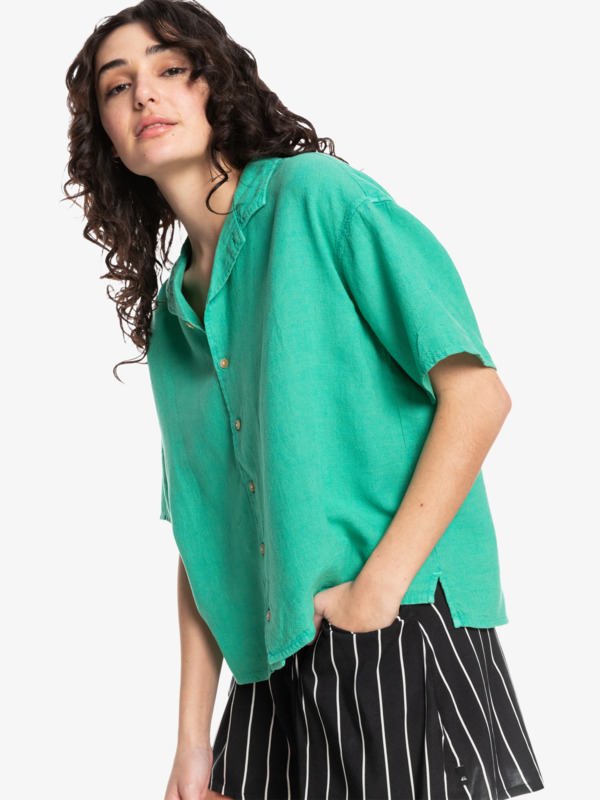 Surf Camp - Boxy Camp Shirt for Women  EQWWT03052