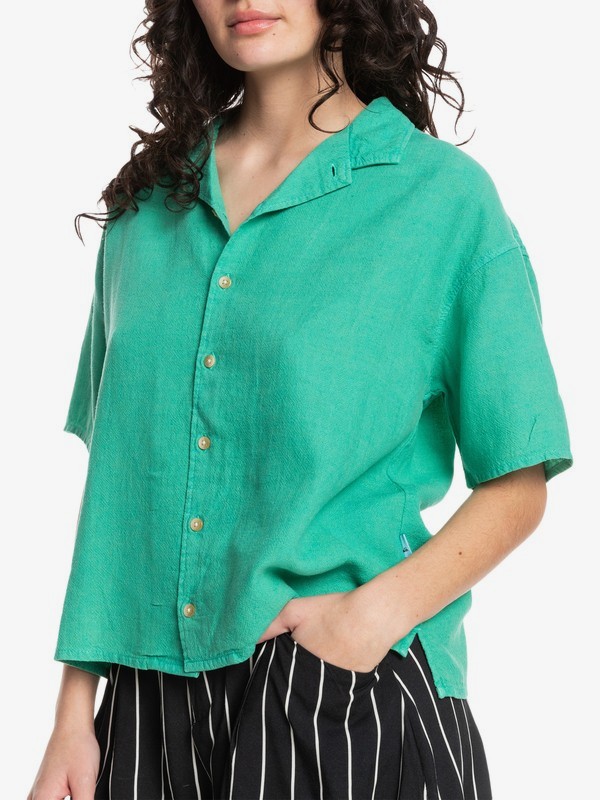 Surf Camp - Boxy Camp Shirt for Women  EQWWT03052