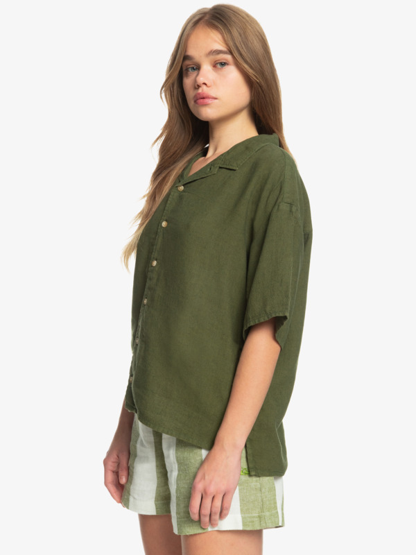 Surf Camp - Boxy Camp Shirt for Women  EQWWT03052