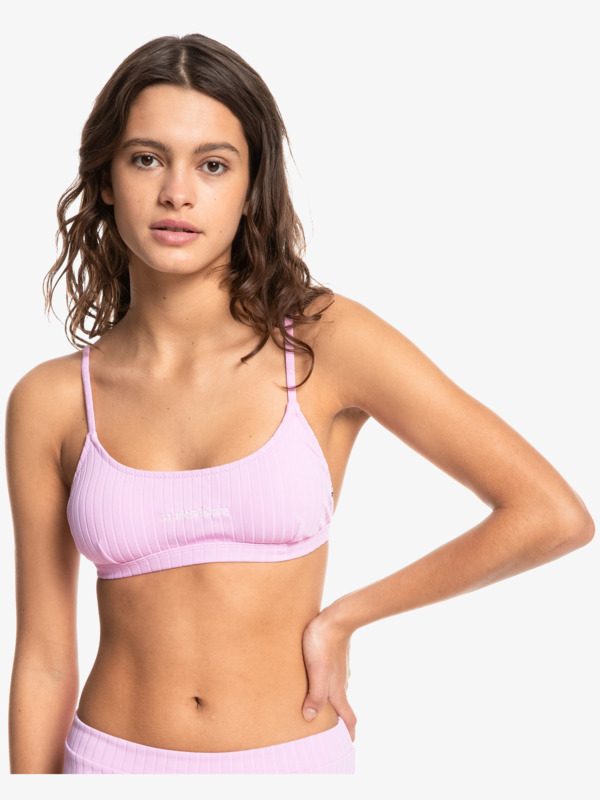 Logo - Scoop Bralette Bikini Top for Women  EQWX303056
