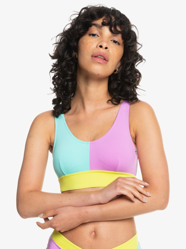 Color Block - Bandeau Bikini Top for Women EQWX303083
