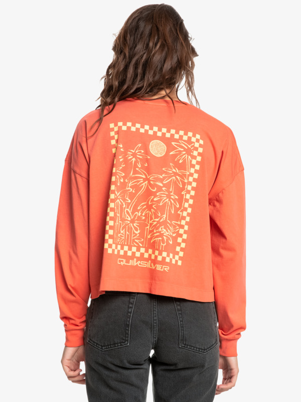 Quiksilver Womens Oversized Crop - Organic Long Sleeve T-Shirt for Women  EQWZT03045