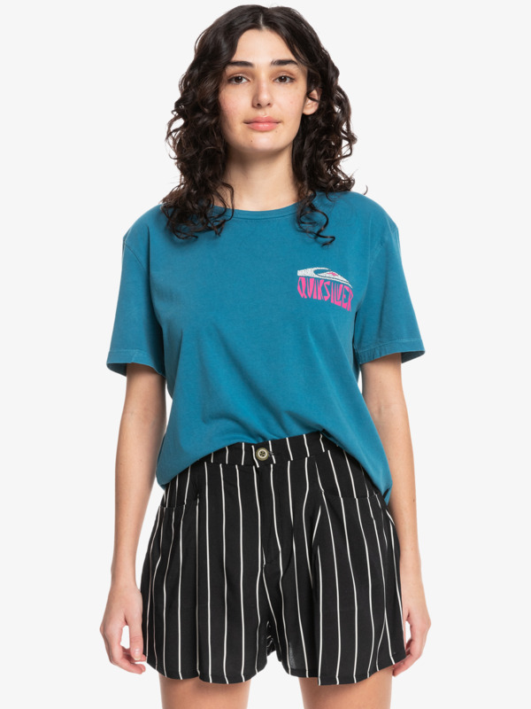 Quiksilver Womens Mono Cat Standard - Organic T-Shirt for Women EQWZT03053