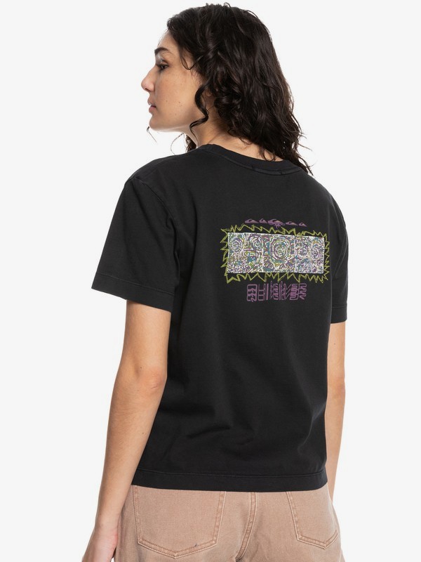 Quiksilver Womens Painted Love Crop - Organic T-Shirt for Women EQWZT03054