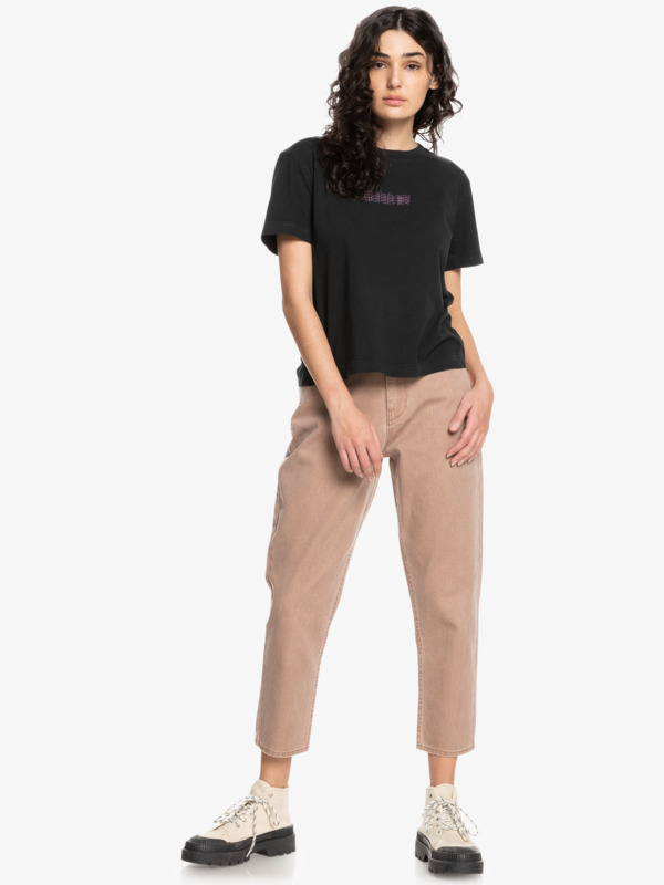 Quiksilver Womens Painted Love Crop - Organic T-Shirt for Women EQWZT03054