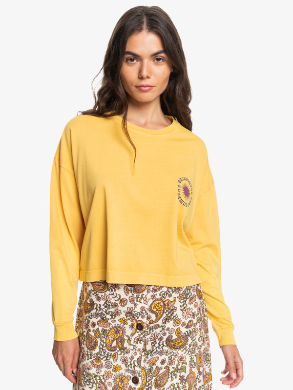 Oversized Mineral Tie-Dye - Long Sleeve T-Shirt for Women  EQWZT03069