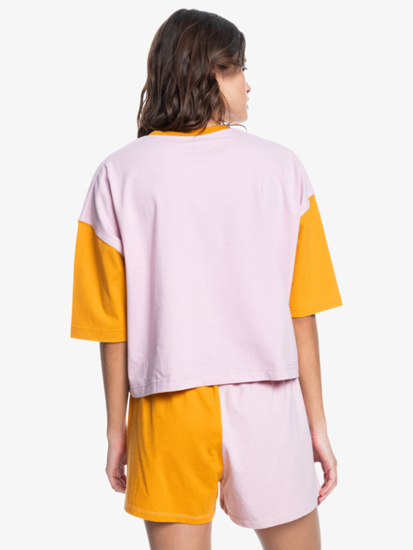 Vintage Colourblock - 3/4 Sleeve T-Shirt for Women  EQWZT03074