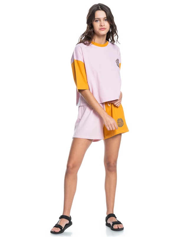 Vintage Colourblock - 3/4 Sleeve T-Shirt for Women  EQWZT03074