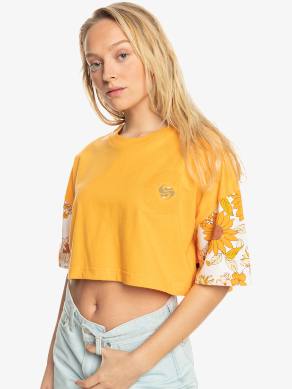 Maxi Crop Bloc - Organic T-Shirt for Women  EQWZT03092