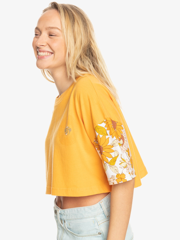 Maxi Crop Bloc - Organic T-Shirt for Women  EQWZT03092
