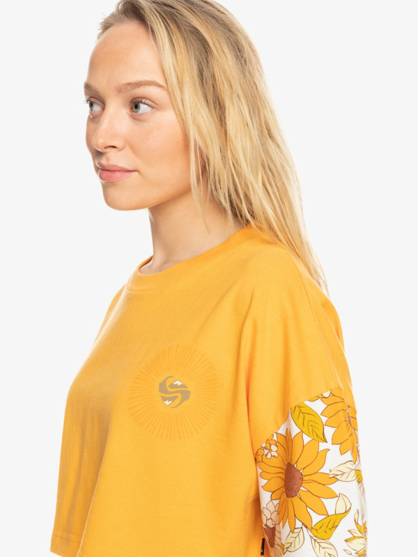 Maxi Crop Bloc - Organic T-Shirt for Women  EQWZT03092