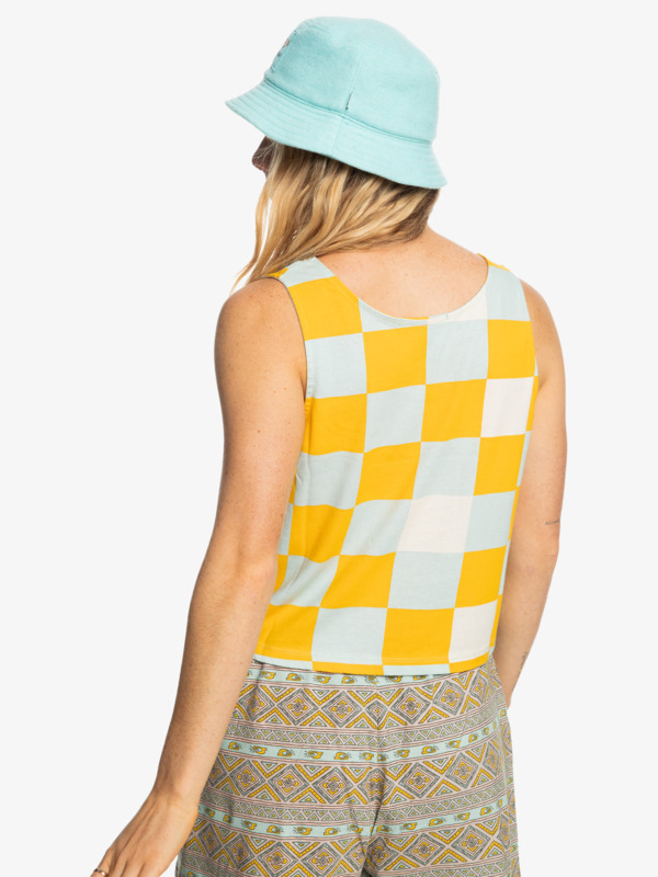 Checked Out - Organic Cropped Tank for Women  EQWZT03120
